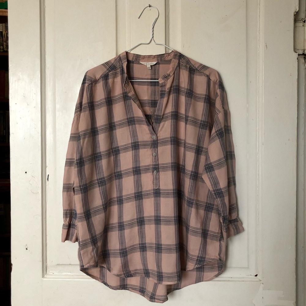 Lucky Brand Relaxed Fit Tunic Top Large